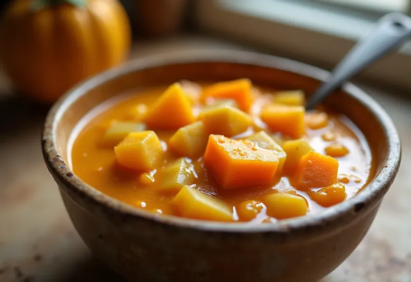 Purée d'automne onctueuse aux légumes de saison