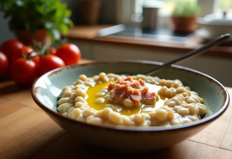 Purée de haricots blancs au thon à la provençale : recette savoureuse et facile