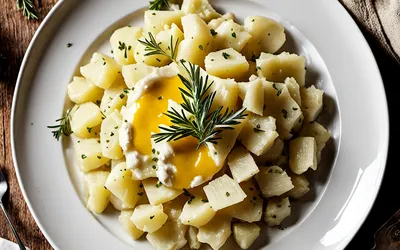 Image de la recette Purée de pommes de terre à l'ancienne à l'huile d'olive