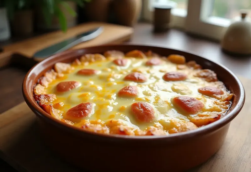 Purée gratinée au jambon fondante et savoureuse