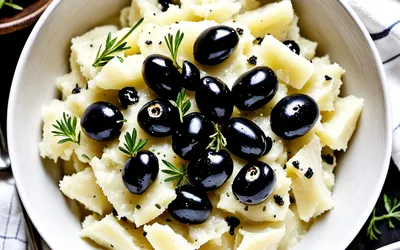 Purée aux olives noires onctueuse et facile - Recette rapide
