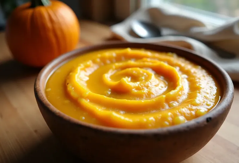Purée onctueuse de potiron et pommes de terre maison