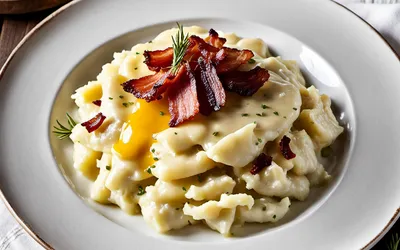 Purée savoyarde onctueuse au fromage et lardons - recette facile et rapide