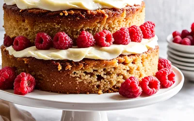 Recette facile de quatre-quarts moelleux aux framboises fraîches