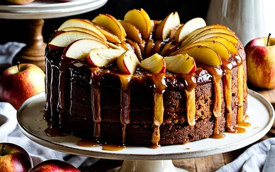 Recette facile de quatre-quarts moelleux aux pommes caramélisées