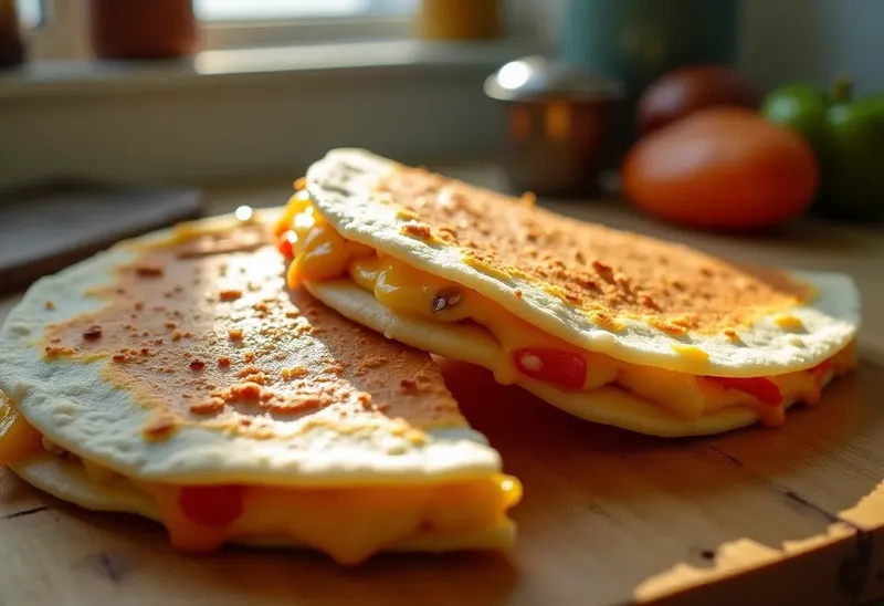 Quesadillas maison croustillantes au fromage et poulet