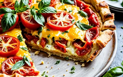 Recette facile de quiche à la tomate maison, savoureuse et rapide