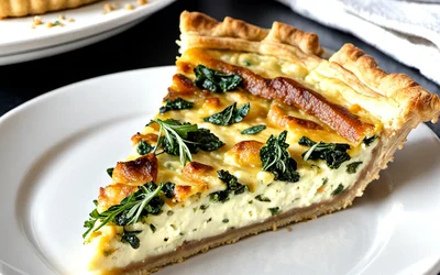 Quiche au fromage de chèvre sans beurre : recette facile et savoureuse