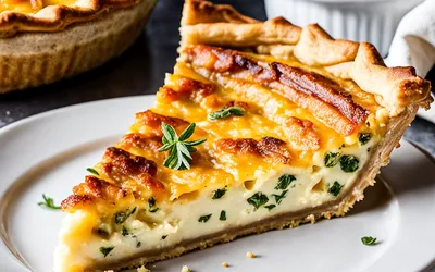 Recette facile de quiche au fromage pour une personne - rapide et savoureuse