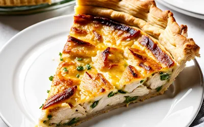Quiche au Poulet et Oignons : Recette Facile et Rapide