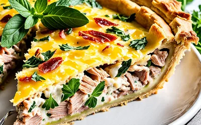 Quiche au thon facile et rapide - Recette savoureuse pour un repas complet
