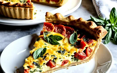 Recette facile de quiche aux tomates pour une personne - savoureuse et rapide