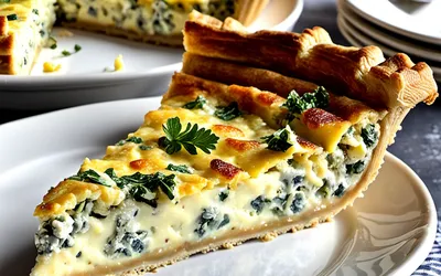Recette facile de quiche aux œufs durs et roquefort