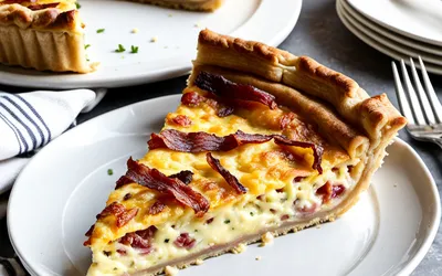 Quiche Lorraine Traditionnelle de Valérie - Recette Facile et Rapide