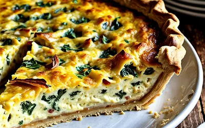 Quiche moelleuse à la crème de soja : recette facile et gourmande