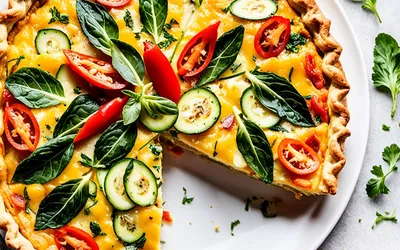 Quiche à la brousse et petits légumes : recette facile et gourmande
