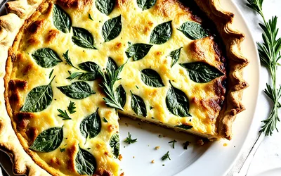 Quiche ail et fines herbes : recette facile et savoureuse