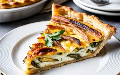 Recette facile de quiche aux endives caramélisées - savoureuse et rapide