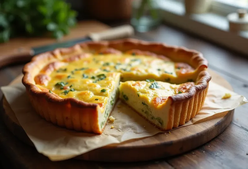 Quiche savoureuse aux poireaux et saumon frais de Flo