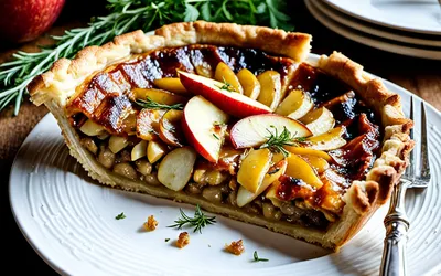 Recette facile de Quiche Tatin renversée aux pommes caramélisées