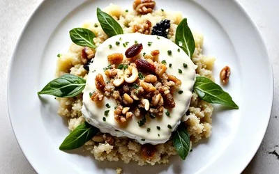 Recette Quinoa Crémeux au Roquefort - Plat Végétarien Facile et Gourmand
