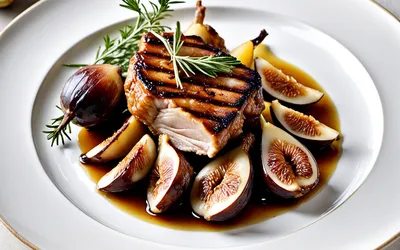 Râble de lapin aux figues et pommes caramélisées : recette gourmande et facile