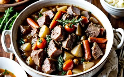 Ragoût d'agneau mijoté aux légumes de saison - recette facile et savoureuse