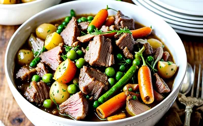 Ragoût d'agneau printanier aux légumes frais - Recette facile et savoureuse