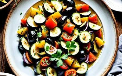 Recette facile de Briam grec : ragoût de légumes au four sain et savoureux