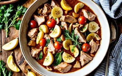 Ragoût de porc et poulet à la banane : recette créole savoureuse et facile