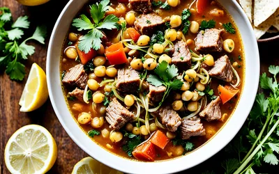 Recette Authentique de Harrira Marocaine - Soupe Épicée et Réconfortante