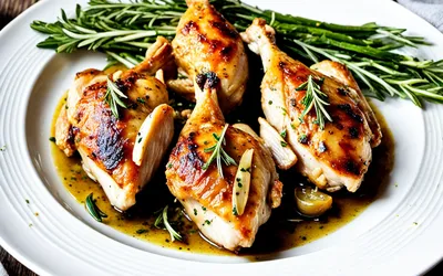 Recette d'Hypocrace au poulet mariné et rôti au four
