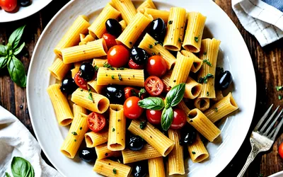 Recette facile de rigatoni à la sauce méditerranéenne maison