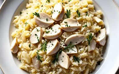Risotto crémeux à la volaille : recette facile et gourmande