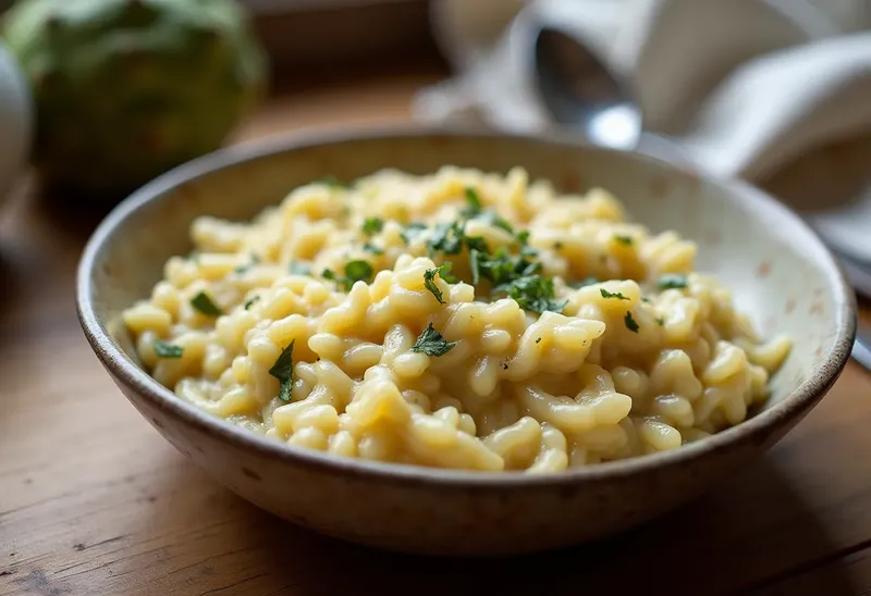 Risotto crémeux aux artichauts : recette gourmande et facile