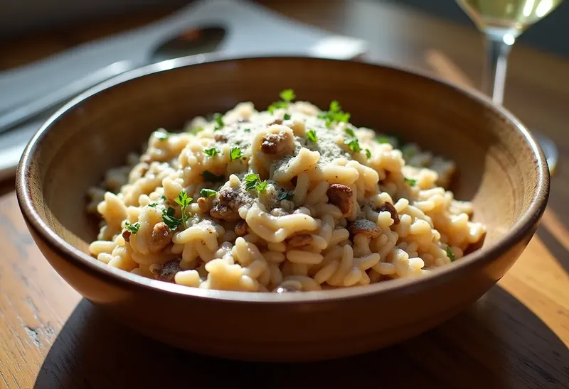 Risotto crémeux aux champignons facile et rapide