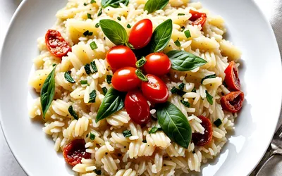 Recette facile de risotto crémeux aux saveurs du Sud de l'Italie