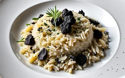 Recette de risotto aux truffes noires crémeux et facile