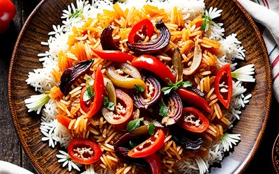 Recette facile et savoureuse de riz à l'andalouse