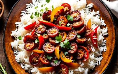 Recette facile et rapide de riz au chorizo savoureux