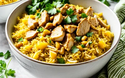 Recette facile de riz au curry crémeux et parfumé pour une personne