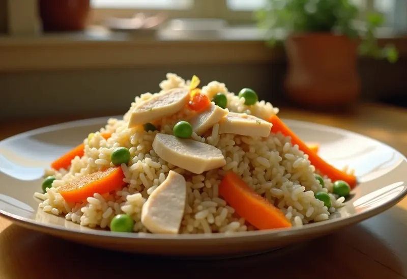 Riz Bonzaï Sauté aux Légumes et Poulet