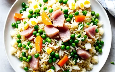 Recette facile de Riz Cantonais pour 1 personne - Plat chinois savoureux