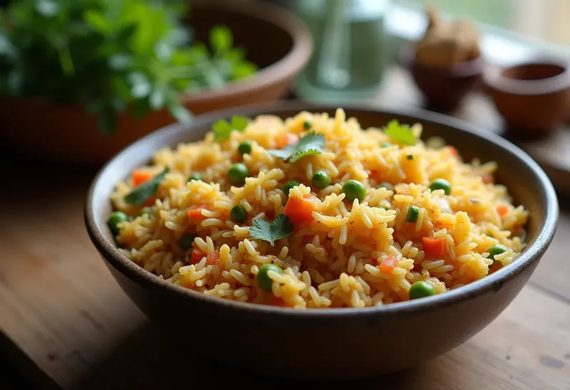 Riz Indien Parfumé aux Épices et Légumes