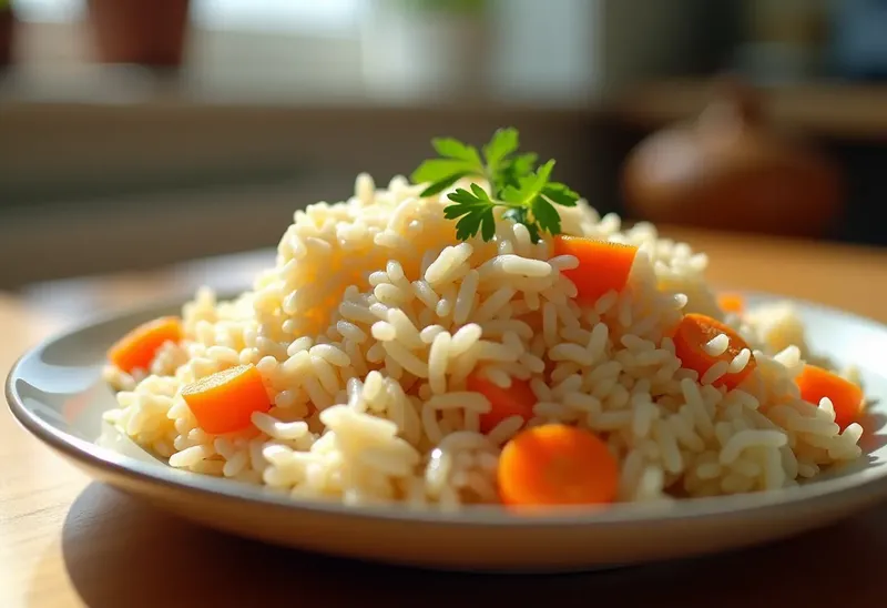 Riz parfumé aux carottes fondantes : recette facile et rapide