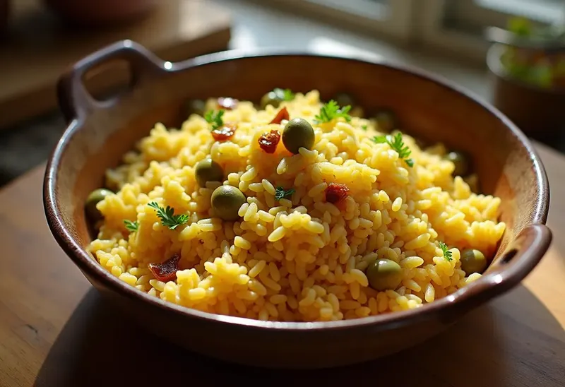 Riz pilaf au safran et olives : recette savoureuse et parfumée