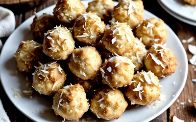 Recette facile de rochers à la noix de coco maison - Dessert rapide et gourmand