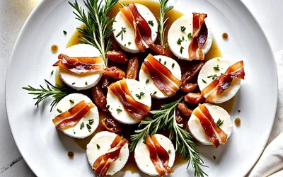 Ronds de bûchettes de chèvre aux lardons croustillants : recette apéritive facile et gourmande