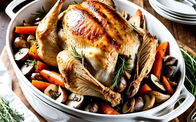 Rôti de dinde forestier en cocotte : recette savoureuse et facile