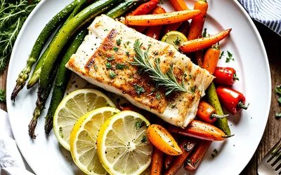 Rôti de poisson aux légumes au four : recette facile et saine